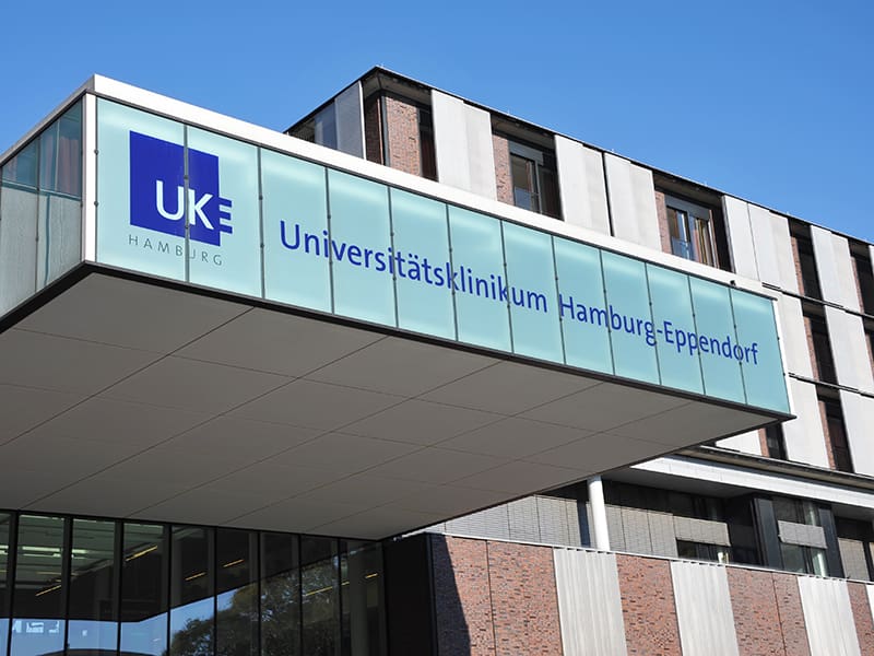 Bild Eingang UKE Hamburg