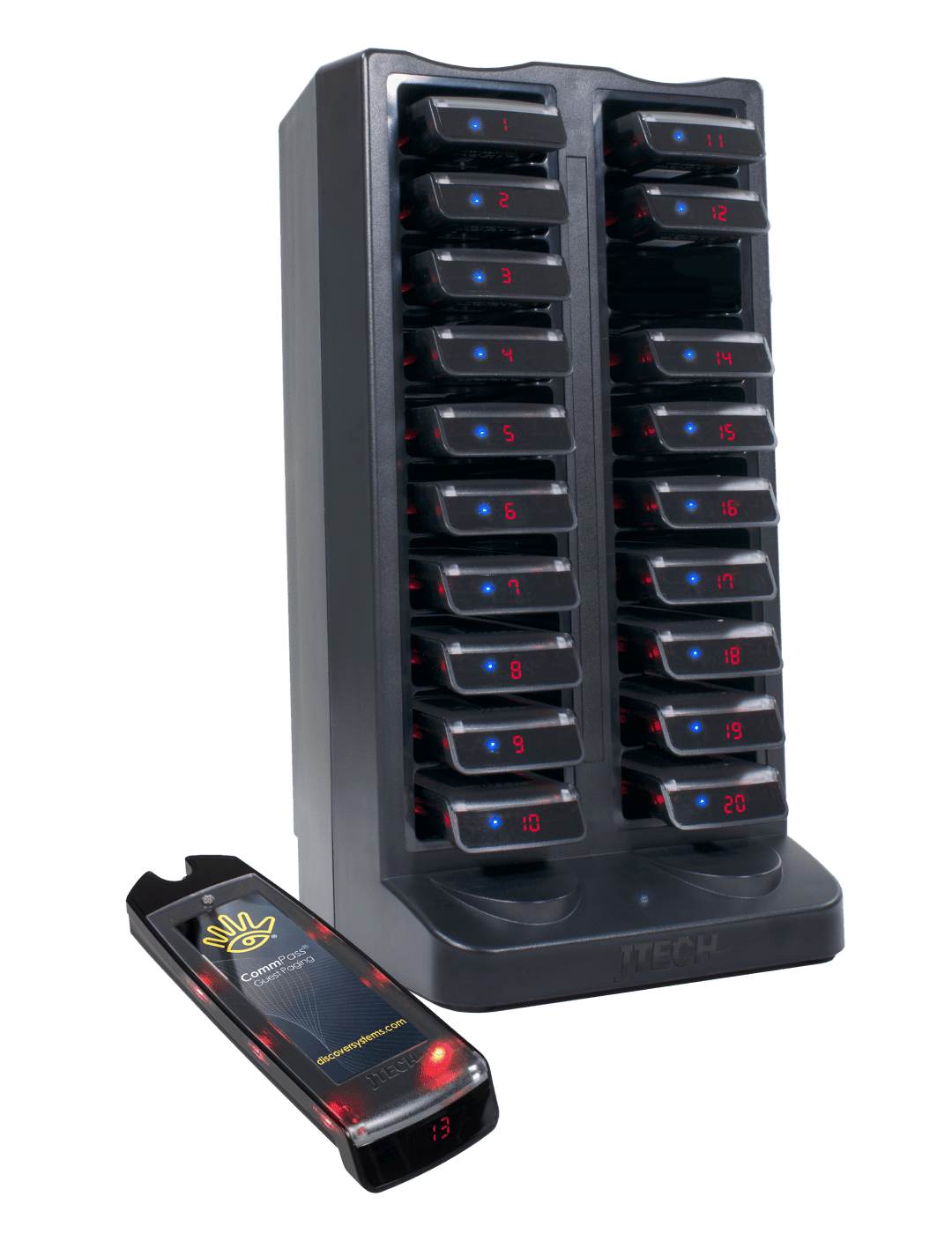 JTECH Commpass Pager, Rufsystem, Kellnerruf, Restaurant